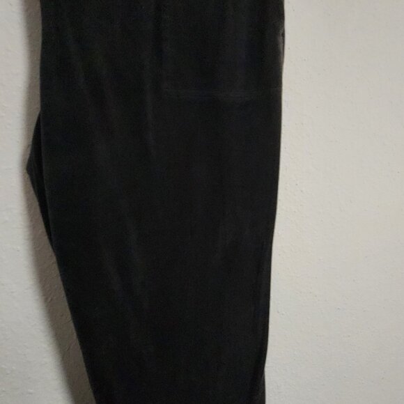 Lou & Grey LOFT | Black Velour Velvet Comfy Straight Leg Joggers Leisure Pants X - Picture 3 of 9